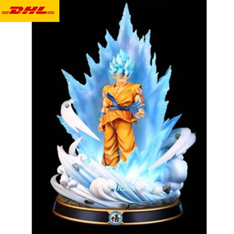 20 &quotСтатуя Драконий жемчуг Супер Saiyan бюст синие волосы Сон Гоку полная длина