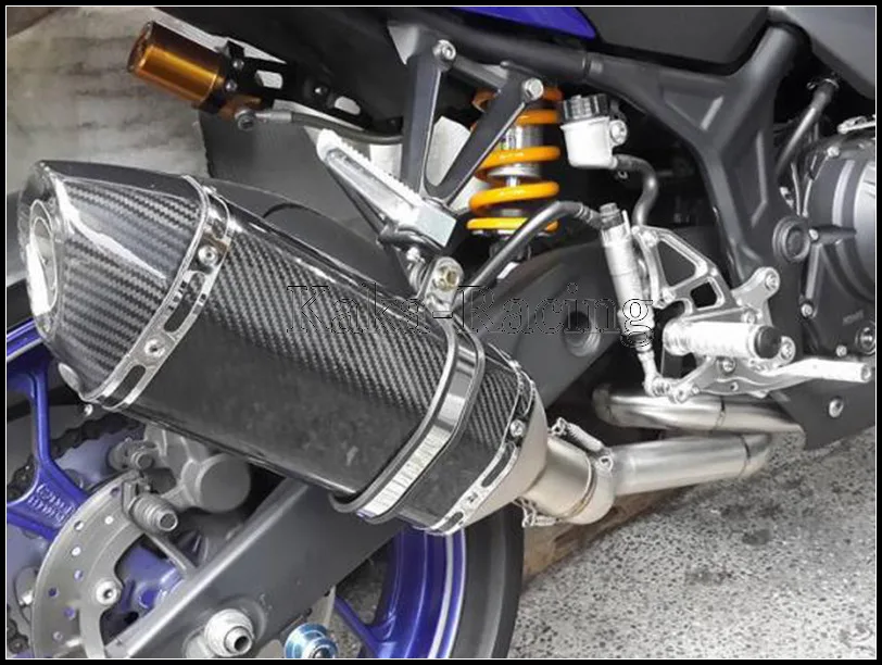 Для Yamaha YZF R3 R25 мотоцикл глушитель полная система скольжения на передний коллектор трубы акроповый глушитель Escape MT03 16-18