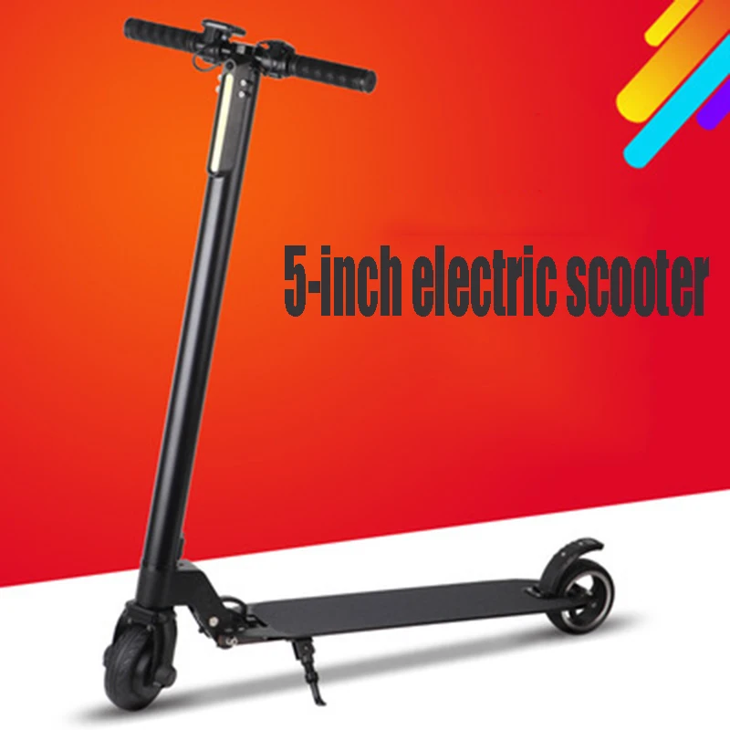 5 дюймовый складной двухколесный мини скутер из алюминиевого сплава для