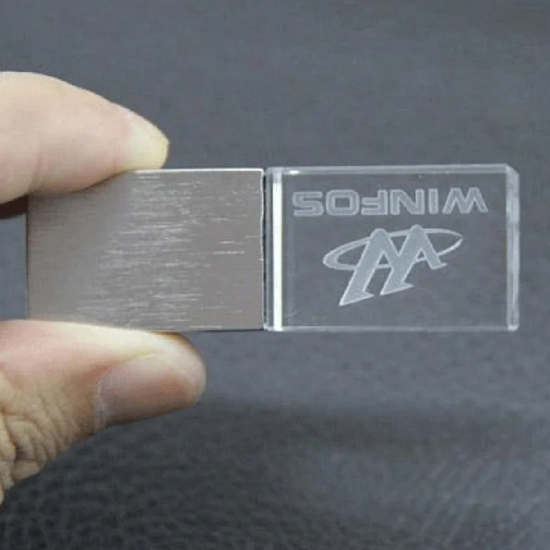 Хрустальная флеш диск usb 2 0 металлическая головка ручка накопитель