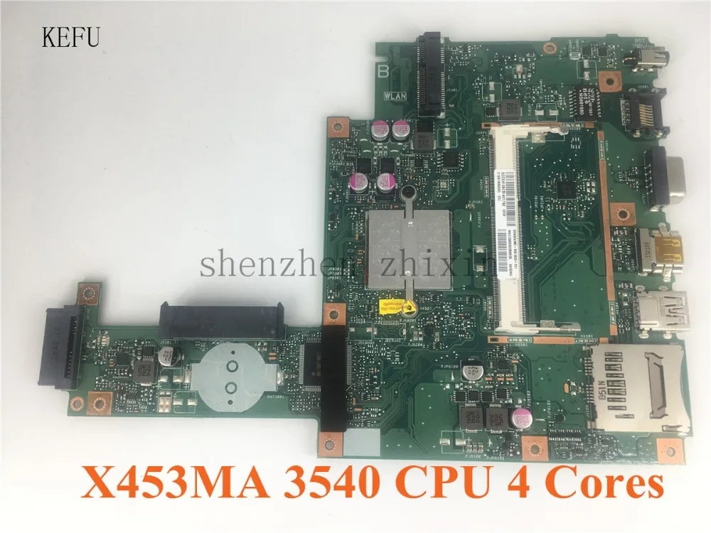 Для ASUS X453MA X403M F453M Материнская плата ноутбука X453MA N3540 Процессор 4 ядра для тестирования системной хорошее