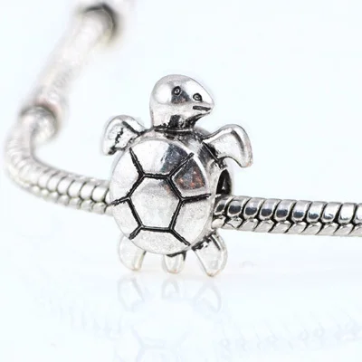 10 шт. много старинного серебра с черепахами рукоделие большое отверстие