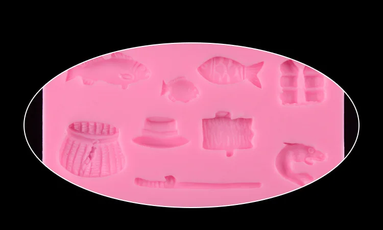 1 шт. инструменты для рыбалки силиконовая форма помадки наборы рыболовных удочек