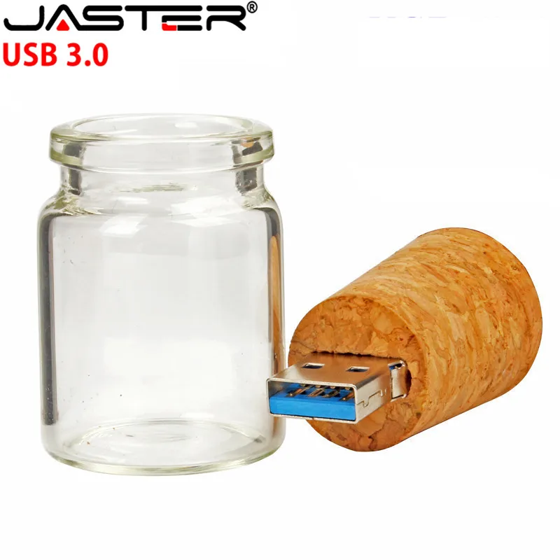 JASTER деревянная пробка дрейфующих бутылки usb3.0 флэш накопитель Флешка 4 ГБ 16 32 64 Гб