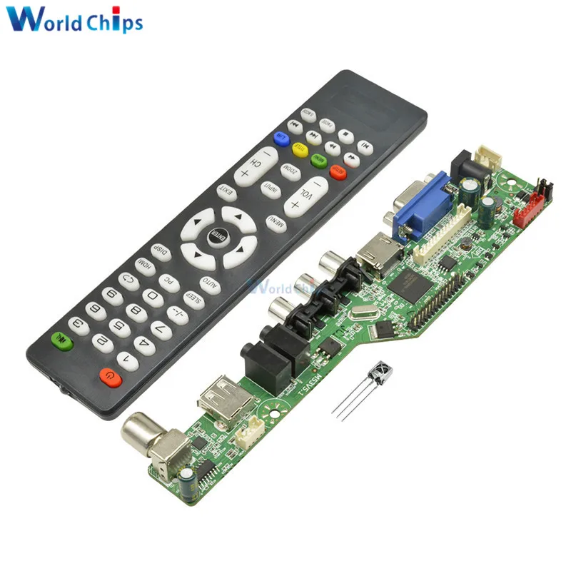 Универсальный ЖК-контроллер разрешение ТВ материнская плата VGA/HDMI/AV/tv/USB HDMI интерфейс драйвер платы Привод модуль управления