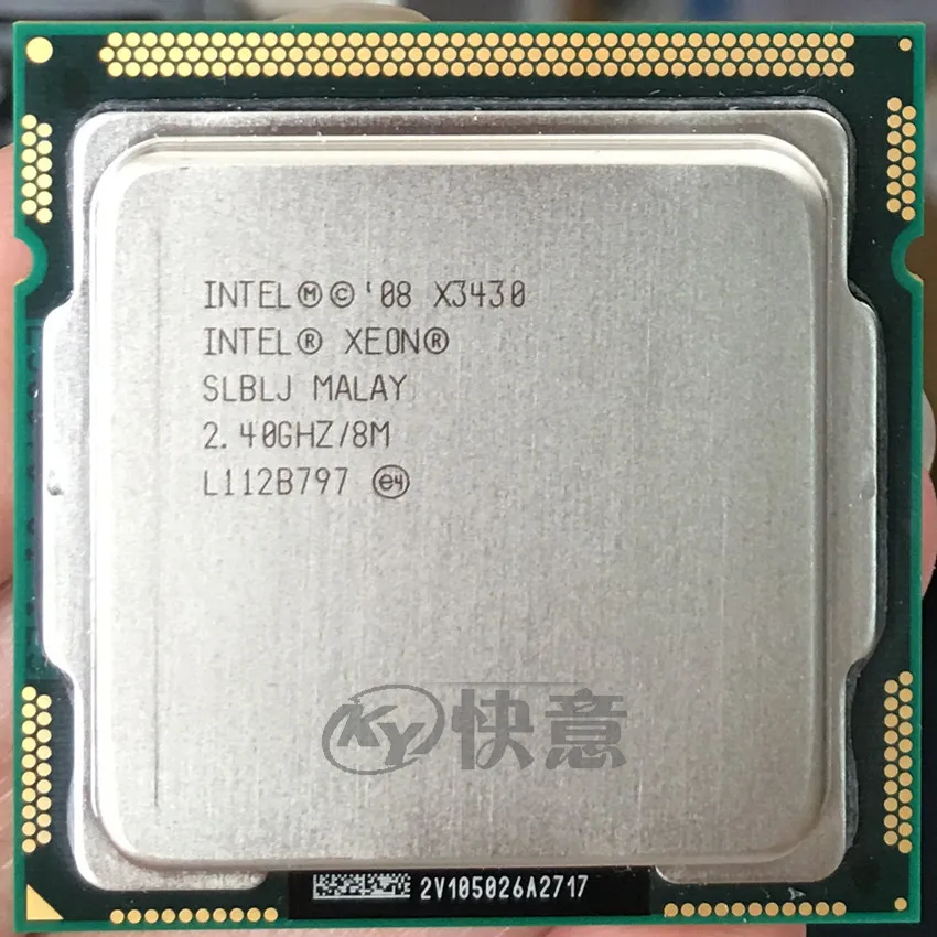 Процессор Intel Xeon X3430 8 Мб кэш 2 40 ГГц LGA1156 100% рабочий процессор для настольного
