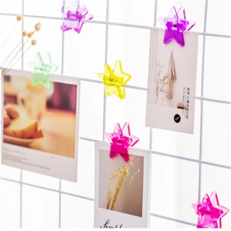 5 шт. милые миленькие в японском стиле (Каваий) Красочные зажим из пластика для