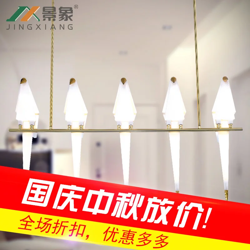 

Постмодернистская простота, люстра с изображением птиц, люстра для гостиной, ресторана, прихожей, спальни, персональная