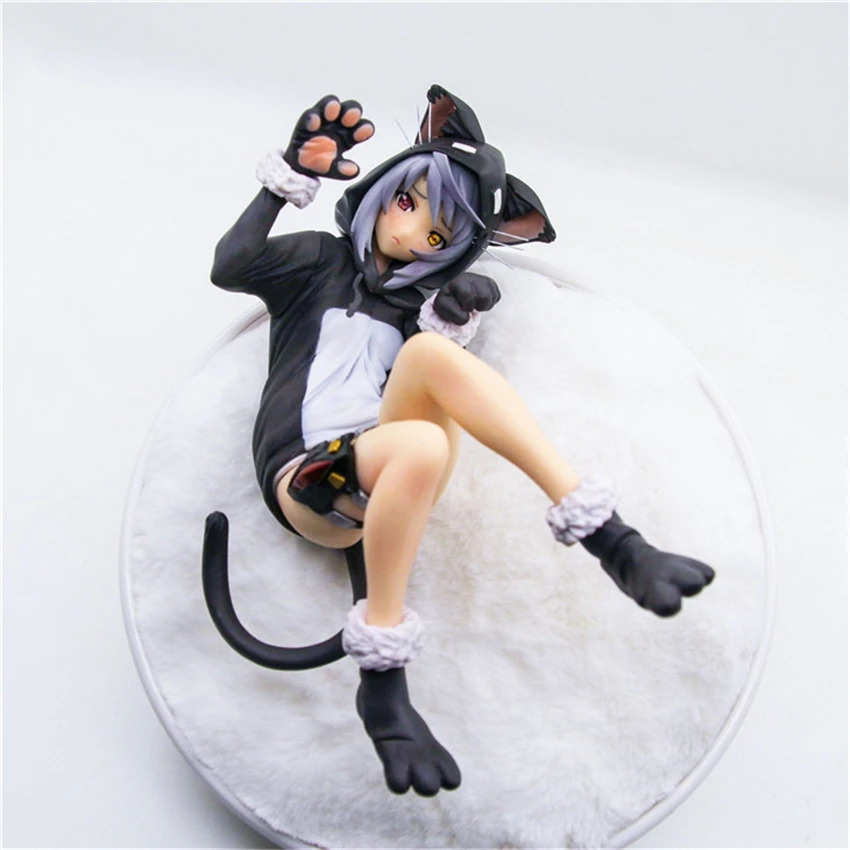 Haocaitoy фигурка игрушки Necomimi Laura charlota аниме фигурки черная версия для сбора подарок