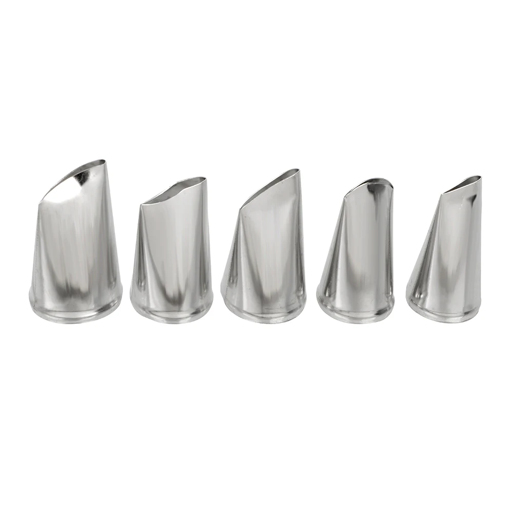 Icing Piping Nozzles DIY Cake Cream Decoration 5 Pieces/set Stainless Steel Rose Petal Nozzles Baking Cupcake Pastry Tools
