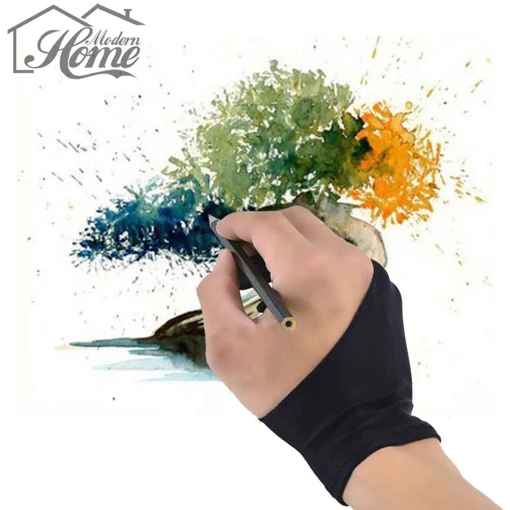 Перчатки для рисования с 2 пальцами противообрастающие художники любого