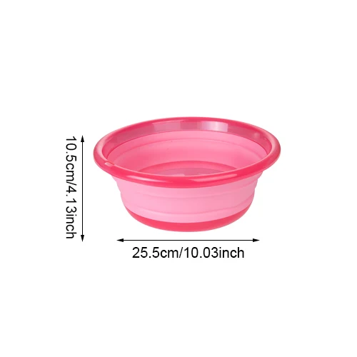S Pink Basin 1 шт., портативные складные раковины, пластиковые складные ложки для воды, ложка для мытья дома, Товары для ванной комнаты, аксессуары - Цвет: S Pink Basin