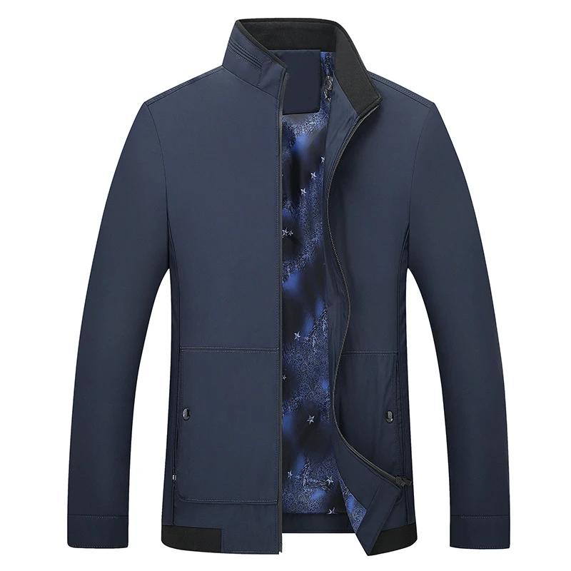 2018 Новый L-XXXL Мужская водонепроницаемая ветровка куртка-бомбер на молнии slimjacket
