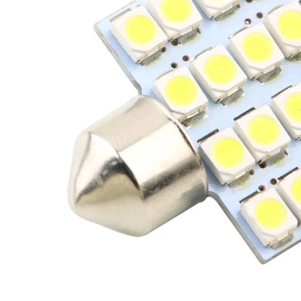 Автомобиль DIY светодиодный 31 мм 16 SMD чисто белая купол с фестонами автомобильный