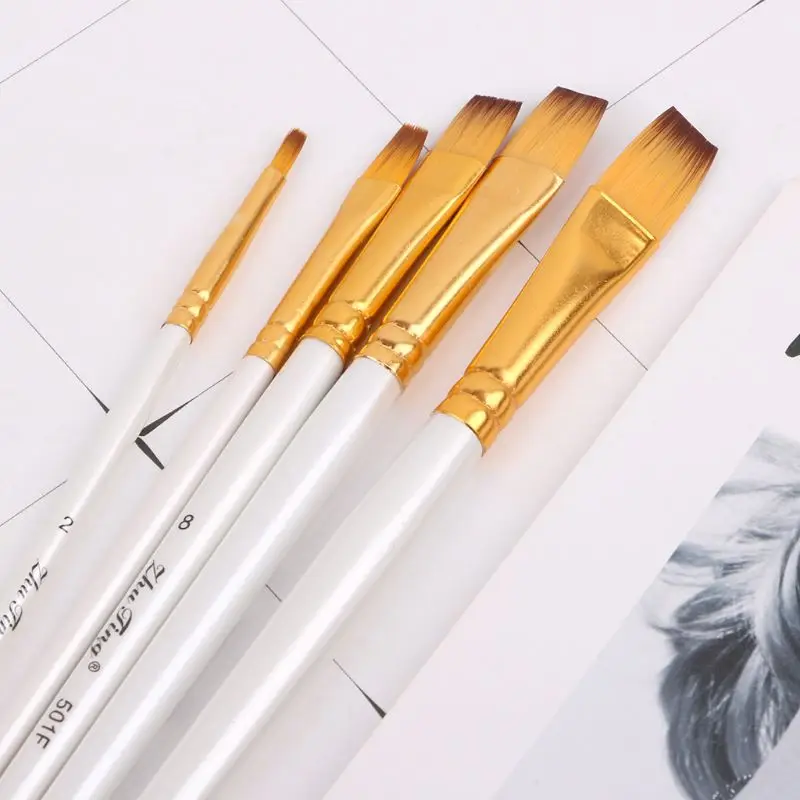 5pcs Professional Painting Brushes Set Acrylic Oil Watercolor Paint Brush Drawing Tool Art Supplies Nov-26A