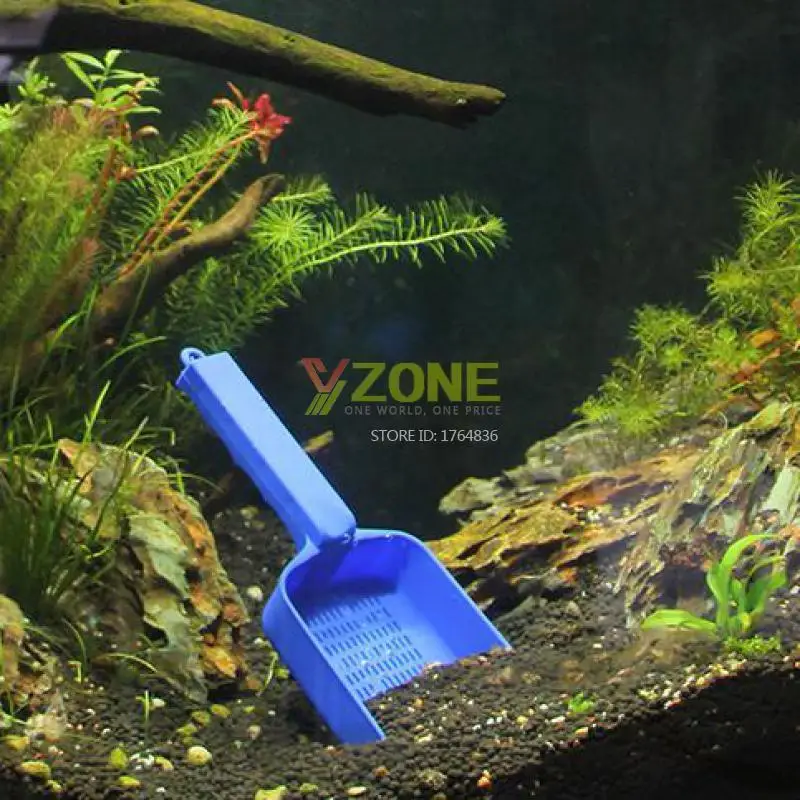 27 см Пластик аквариум Гравий песок лопатой очиститель Fish Tank инструмент для