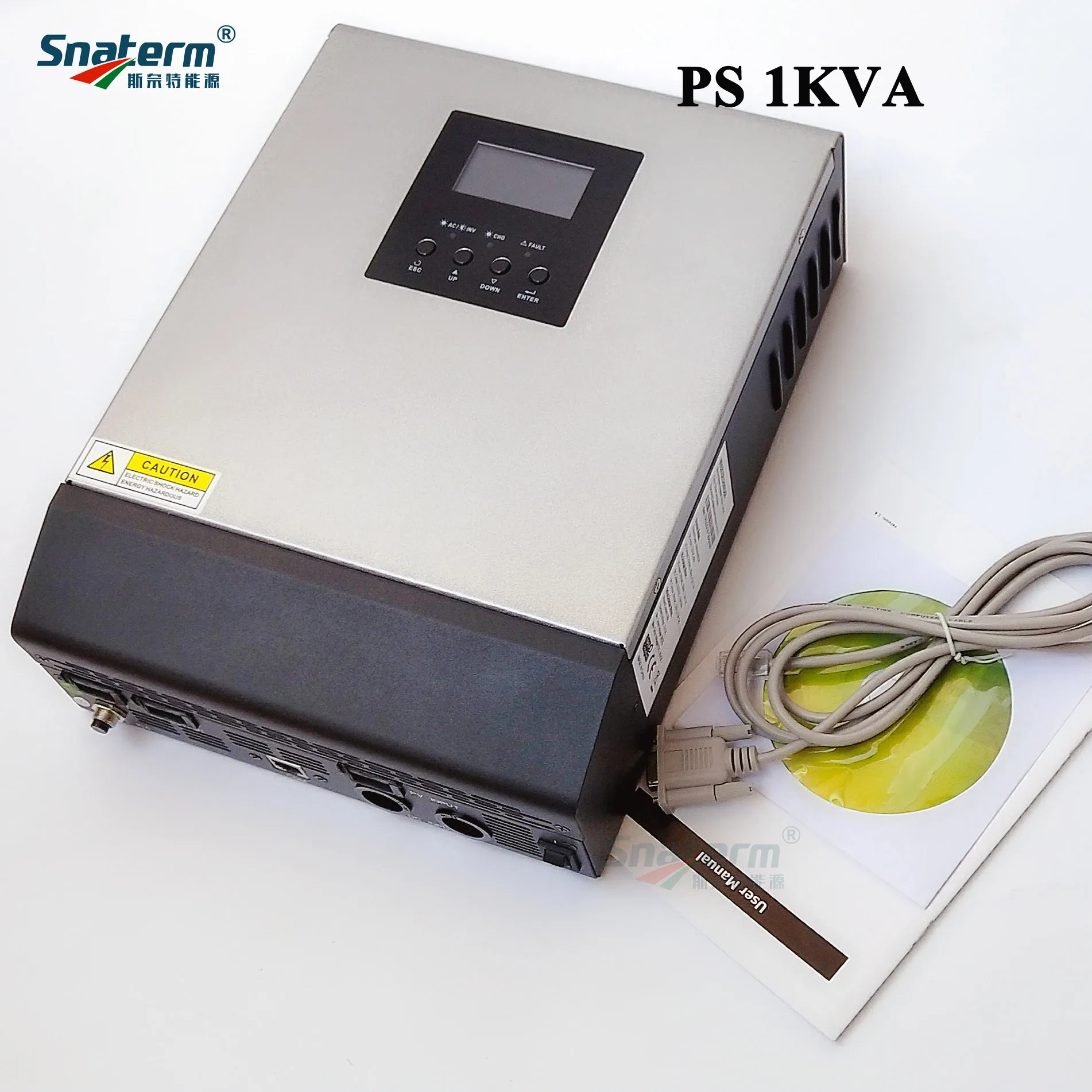 Акция! Гибридный солнечный инвертор PS1KVA с чистой синусоидой 12 В постоянного тока