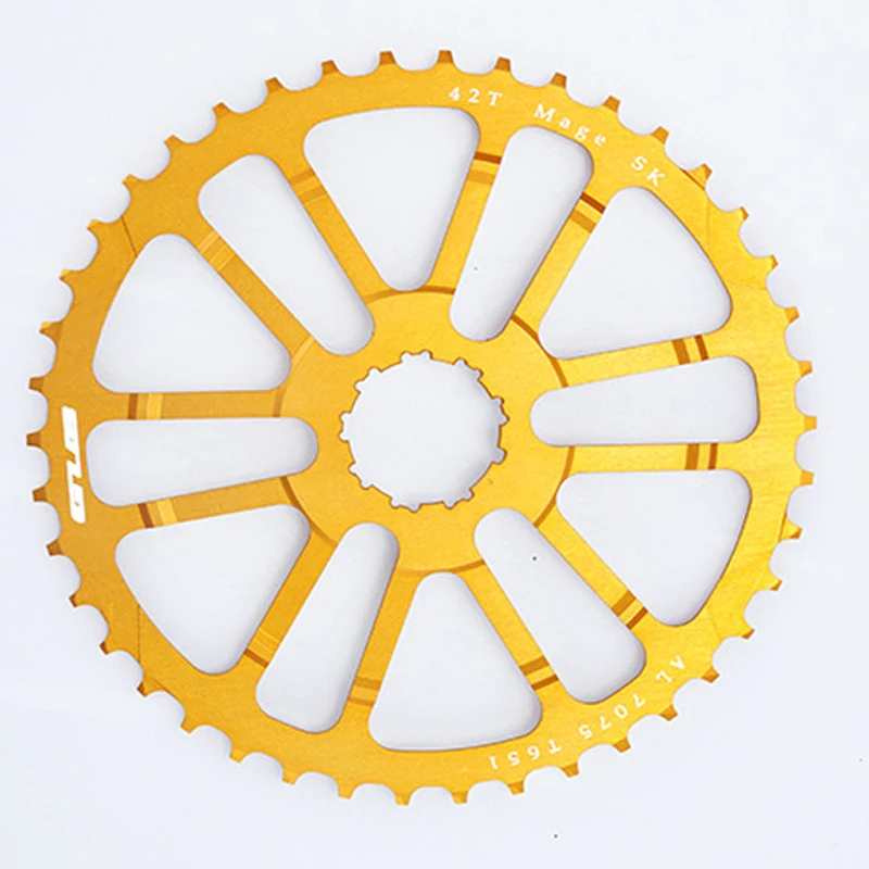 GUB горный велосипед 42T Freewheel модифицированный лист для SHIMANO или SRAM 10 скоростная