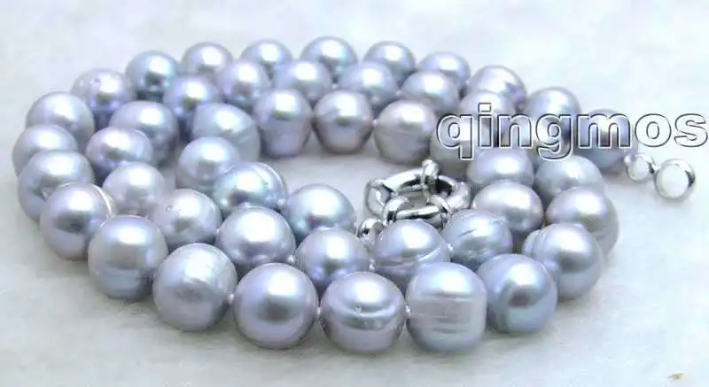 Распродажа большой 7-8 мм Высококачественная круглая форма натуральный серый