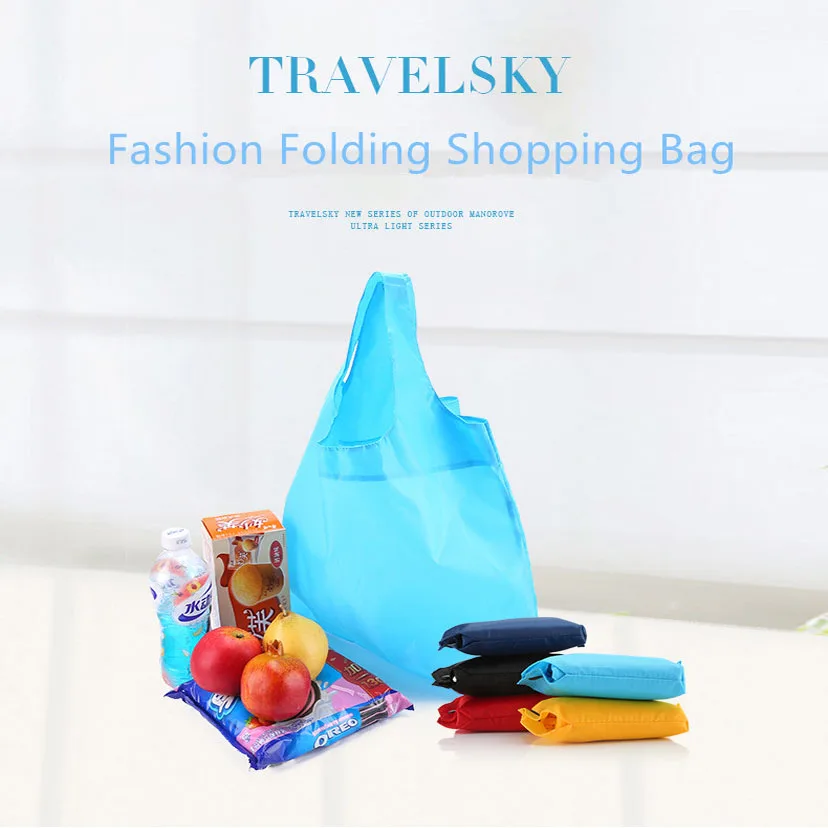 Новинка 2019 экологически чистая складная сумка для покупок Travelsky вместительные