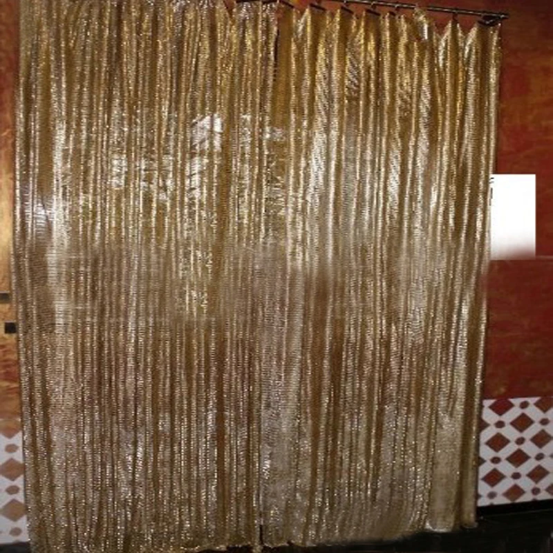 Металлическая сетчатая ткань 150x45 см, металлическая ткань, металлические блестки, расшитая блестками ткань, занавеска, квадратная ткань, сделай сам, для украшения дома, швейная одежда