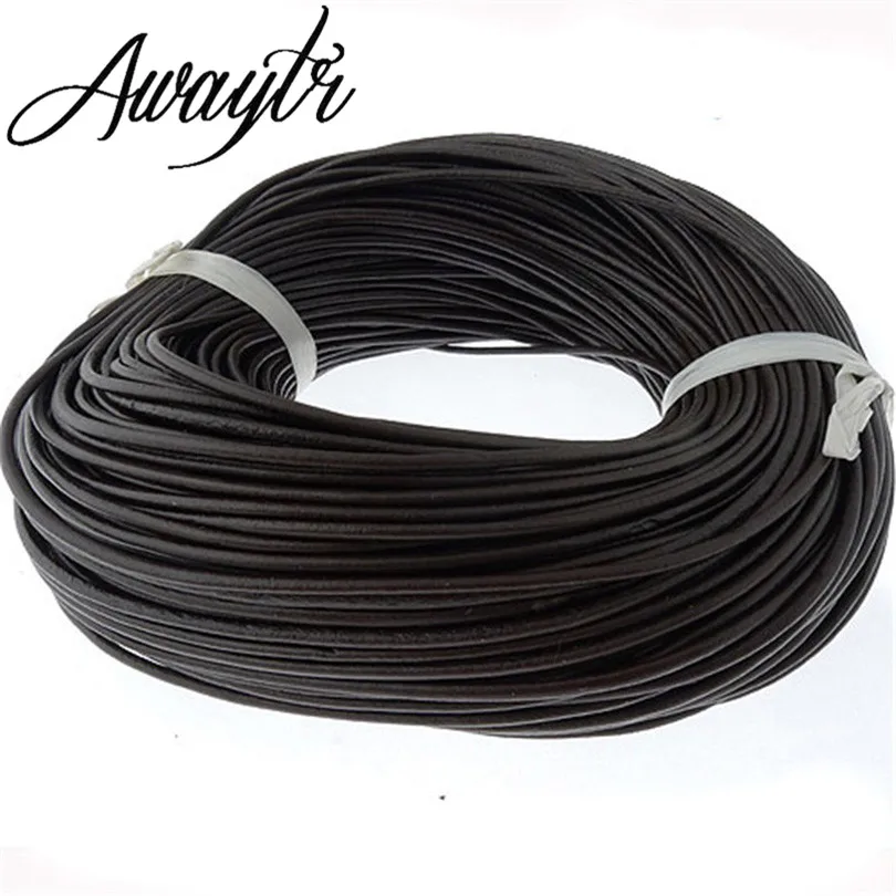 Женский шнурок для ювелирных изделий AWAYTR Круглый из натуральной кожи