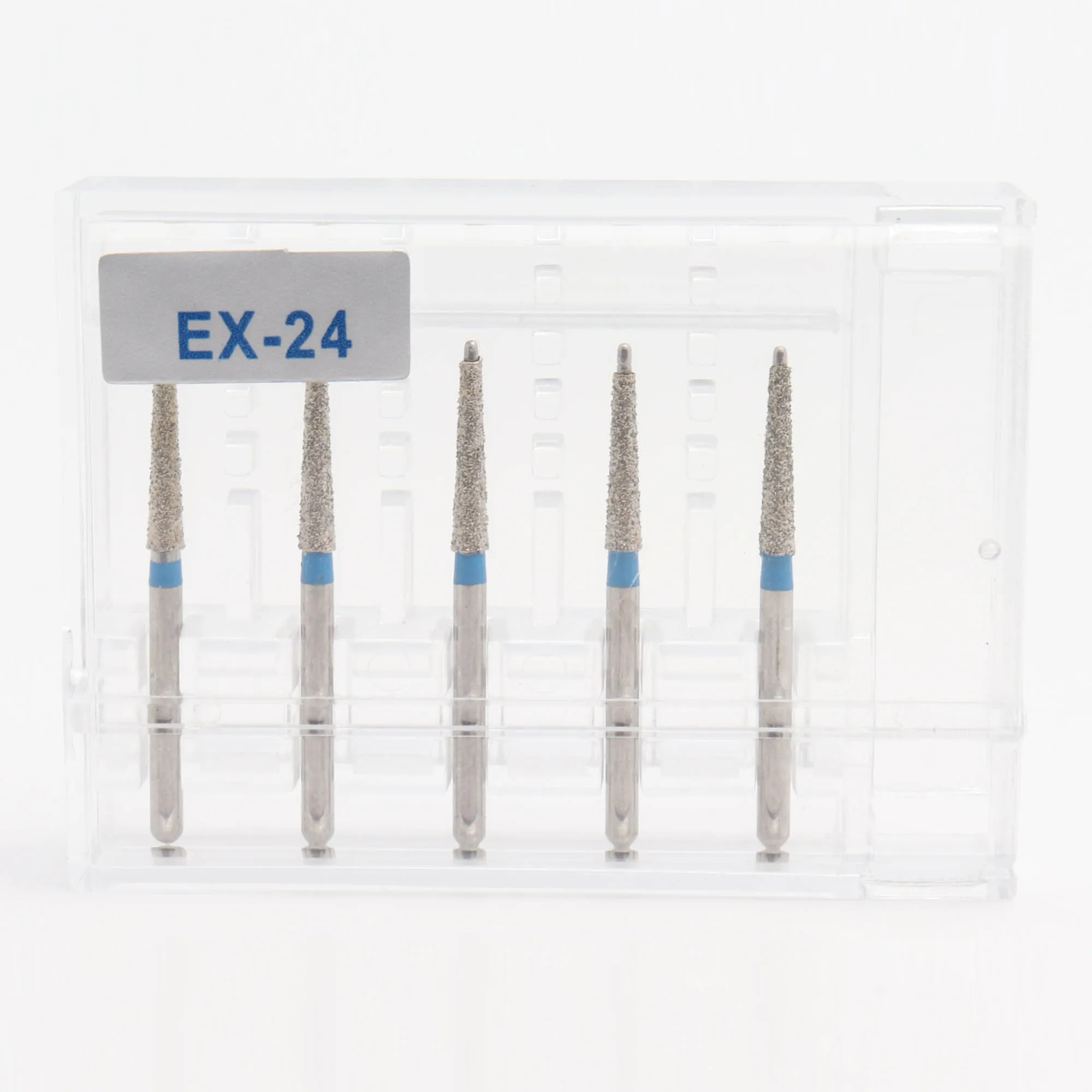 EX-24 1 комплект(5 шт.) зубные Алмазные Боры EX AAA Сделано в Тайване сверло стоматологические боры Dia-Burs для высокоскоростной ручной работы Средний FG 1,6 м - Цвет: EX-24