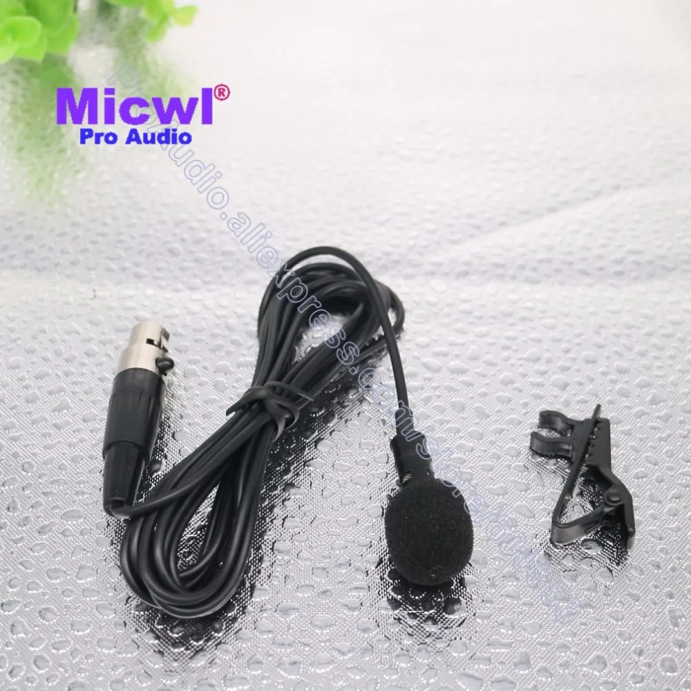 Многонаправленный петличный микрофон MICWL с зажимом для Shure Wireless TA4F mini 4Pin