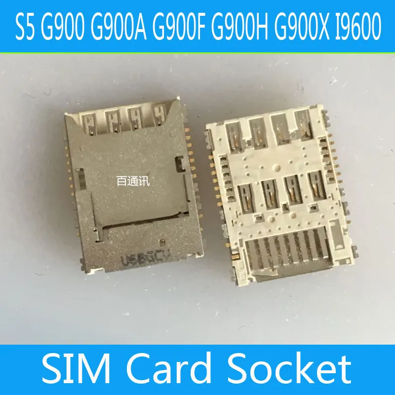 50 шт./лот для SAMSUNG Galaxy S5 G900 G900A G900F G900H G900X I9600 SIM карт памяти читателя Держатель