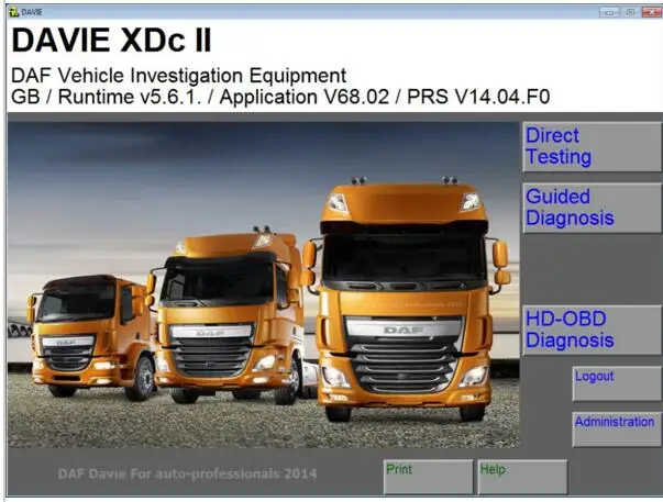 Davie Runtime 5.6.1 (поддерживается Windows 7 32 бит) для Paccar + Лицензия генератор ключей с