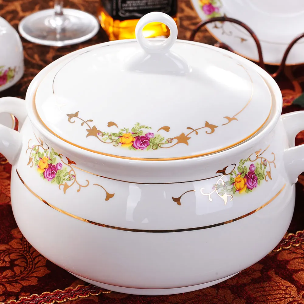Jingdezhen посуда Guci 56 Подлинная китайская миска и ложка наборы костюмы в Пномпень |
