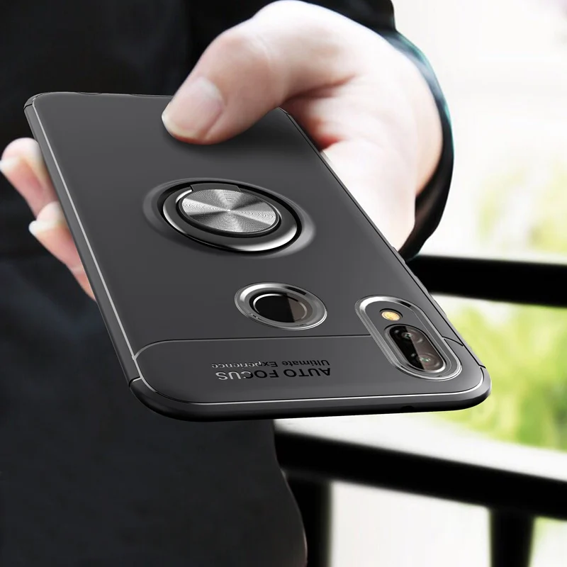 UPaitou Car Holder Case for Huawei Nova 4 4i 4e 3 3i 3e Cover Ring Magnetic Suction Bracket |