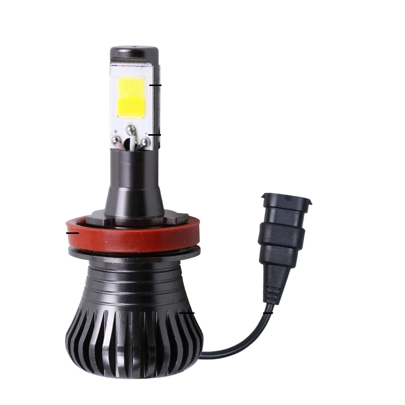 Набор супер ярких желтых светодиодных противотуманных фар KEYECU 2 H8/H11 6000 лм K замена