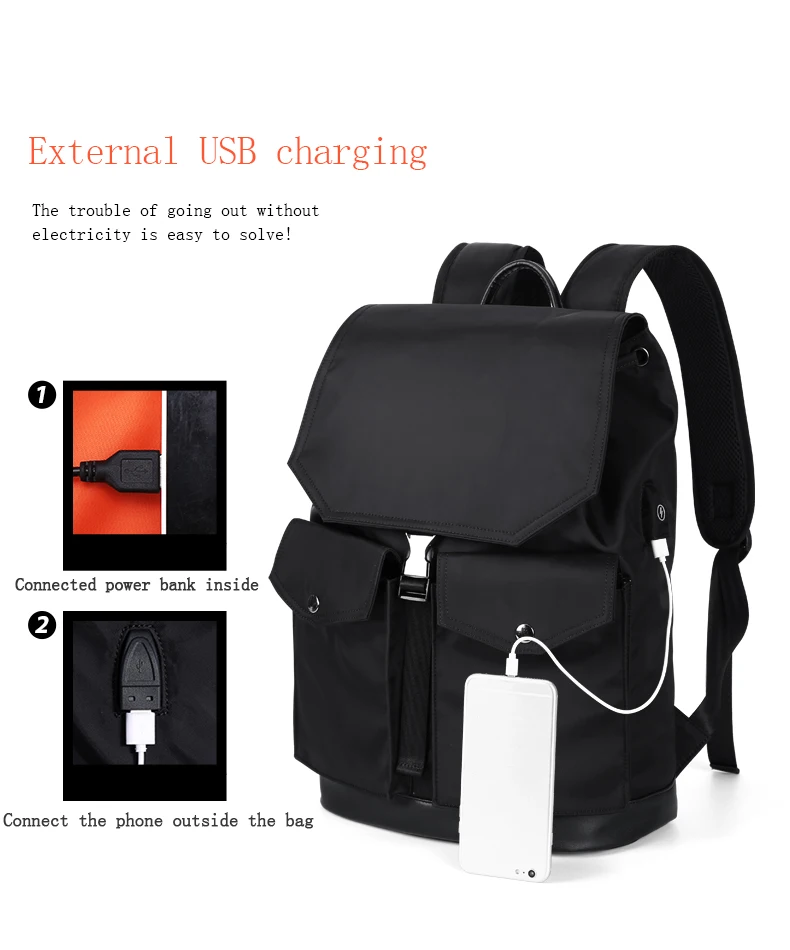 Мужской рюкзак, многофункциональный, USB, 15,6 дюймов, для ноутбука, Mochila, для подростка, для студентов, школьная сумка, модный, водонепроницаемый, повседневный рюкзак