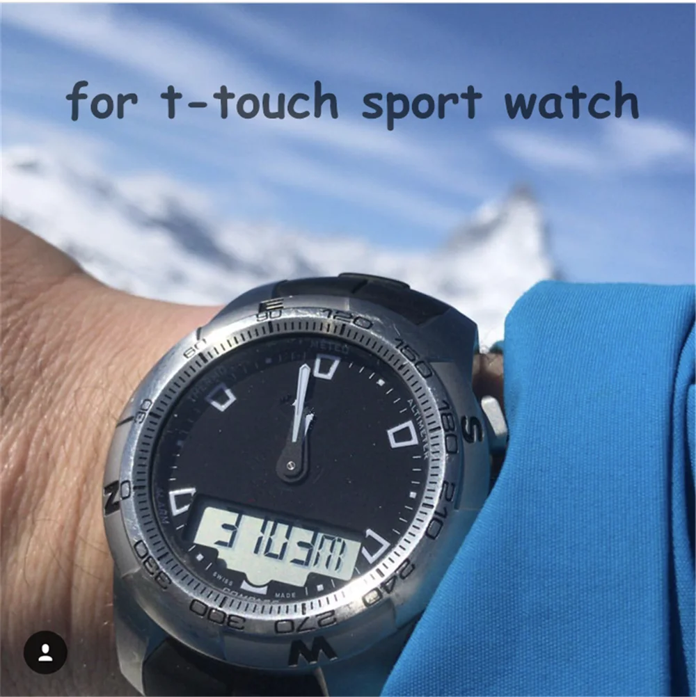 Резиновый ремешок для часов Tissot спортивный T-Touch T013420A T047 T33 браслет мужской силиконовый браслет 20 мм 21 мм оранжевый черный