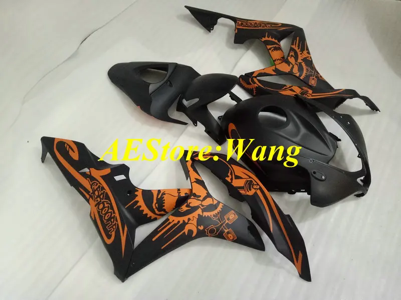 Комплект обтекателей под давлением для HONDA CBR600RR 07 08 CBR 600 RR F5 600RR 2007 2008 ABS оранжевые