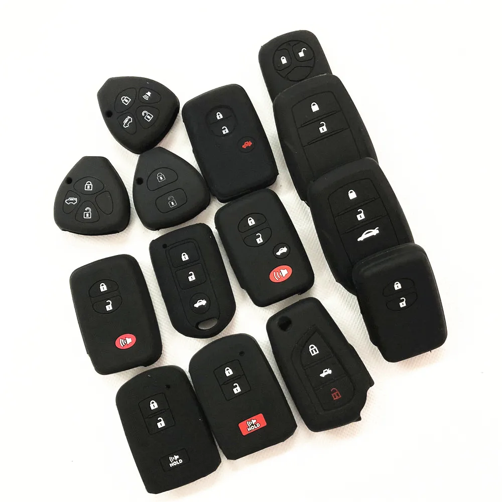 Силиконовый защитный чехол для автомобильных ключей Toyota Prius Levin Crown Avensis Previa FJ Cruiser