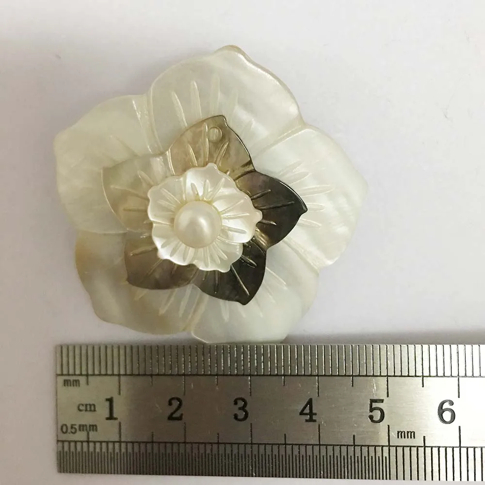 Кардиган на клипсе брошь из 100% натурального пресноводного жемчуга очень модный