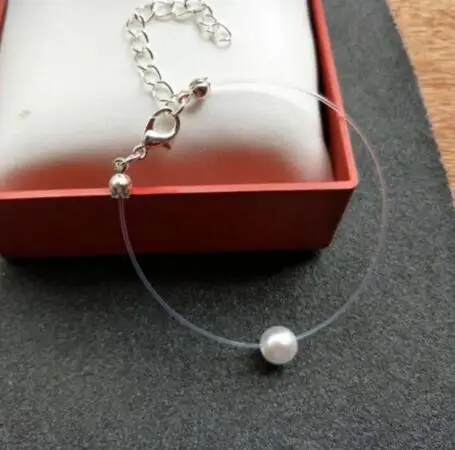 Sl418 модный браслет потрясающая невидимая подвеска с искусственным жемчугом