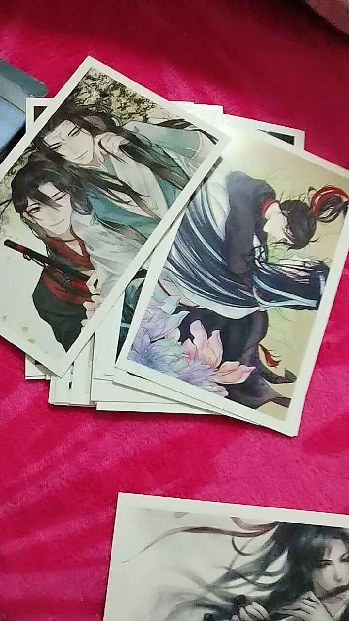 Грандмастер демонического культивирования Lan Wangji Wei Wuxian BL открытка фото B Косплей Подарки