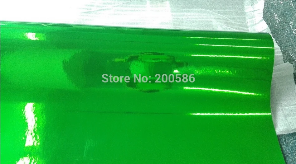 3-слойная высококачественная растягивающаяся Гибкая Хромовая зеленая виниловая