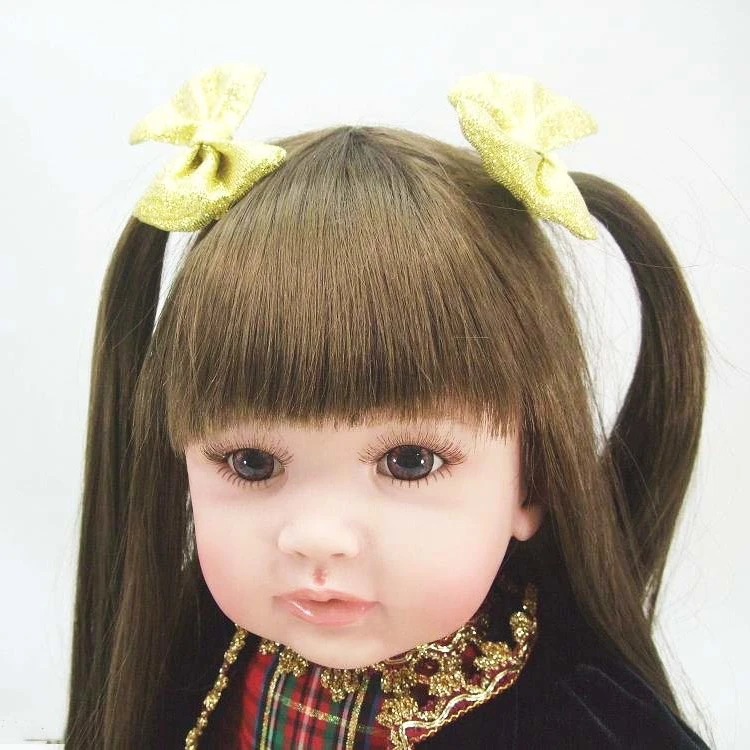 60cm Silicone Reborn Baby girl Doll Toy gift 24inch vinyl realistic Princess Toddler time doll bebes reborn bonecas | Игрушки и хобби