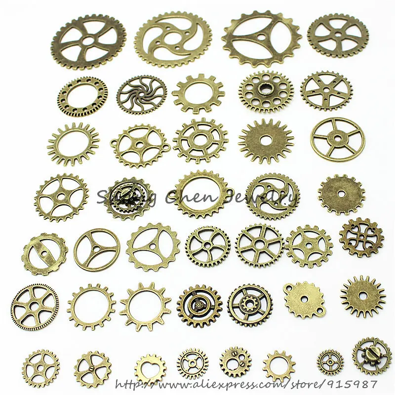 20 25 узоров Смешанные 200 ШТУК Разнообразие Деталей Шестеренок Амулеты Подвески