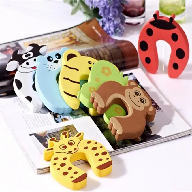 Creative home security doors Carmen cartoon clip door stop anti- hand child safety gate card folder | Мать и ребенок