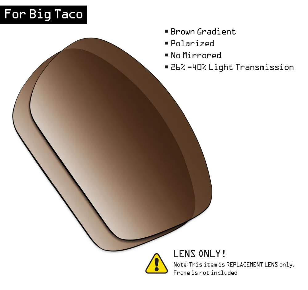 Поляризованные солнцезащитные очки SmartVLT Сменные линзы для Oakley Big Taco коричневый