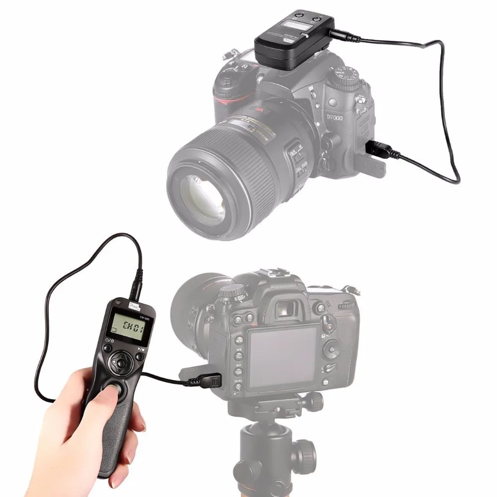 Беспроводной пульт дистанционного управления Pixel для Nikon Z7 Z6 D7500 D3300 D3200 D3100 D750 D610 D600