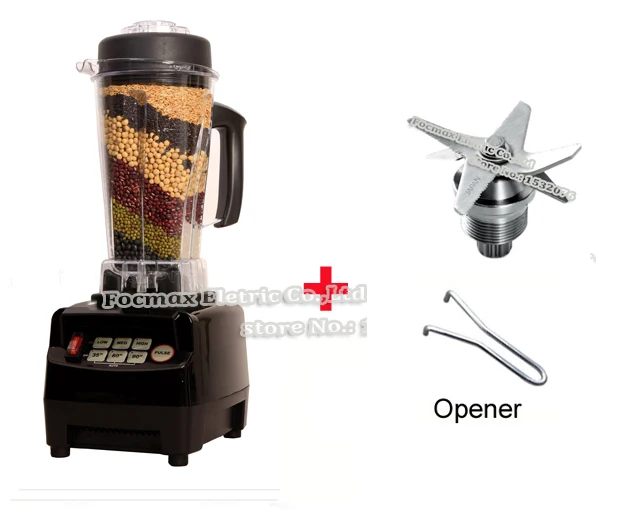 Black Blades tool EU/UK/US/AU штекер 3HP 2200 Вт BPA бесплатно 2л цифровой автоматический высокоскоростной Электрический блендер миксер кухонный комбайн соковыжималка для фруктов - Цвет: Black Blades tool
