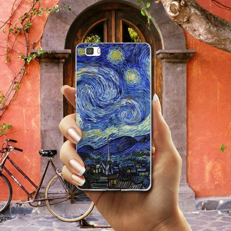 Van Gogh Starry Sky Soft Mobile Phone Cases TPU Cover for Huawei P8 P9 P10 P20 P30 Honor 7 7X 7A 9 10 Mate Pro Lite Shell | Мобильные