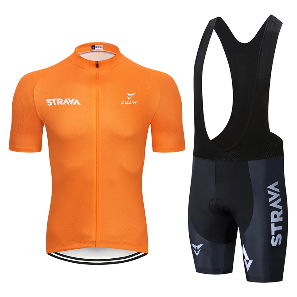 Комплект одежды для велоспорта STRAVA Pro летняя дышащая рубашка с коротким рукавом и