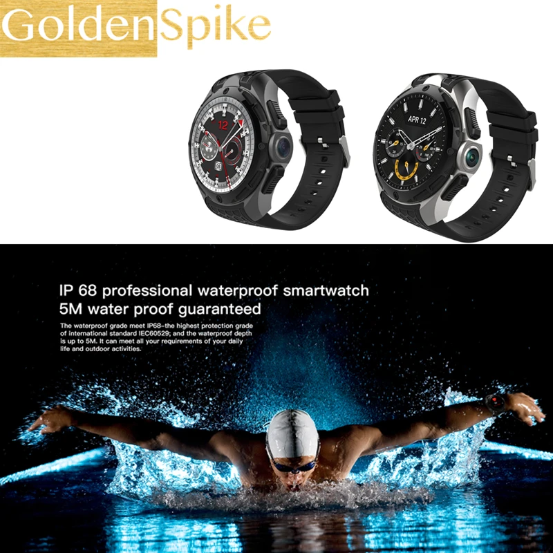 Новое значение W2 водонепроницаемый smart watch + гарнитура из двух частей сердечный